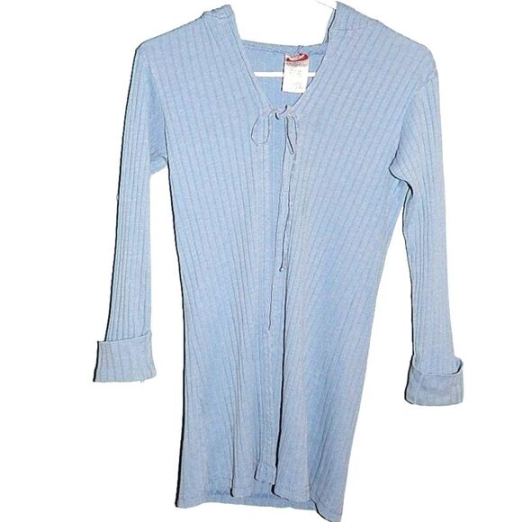 ARIZONA JEAN COMPANY girls medium 10/12 y2k 90's vintage hooded cardigan